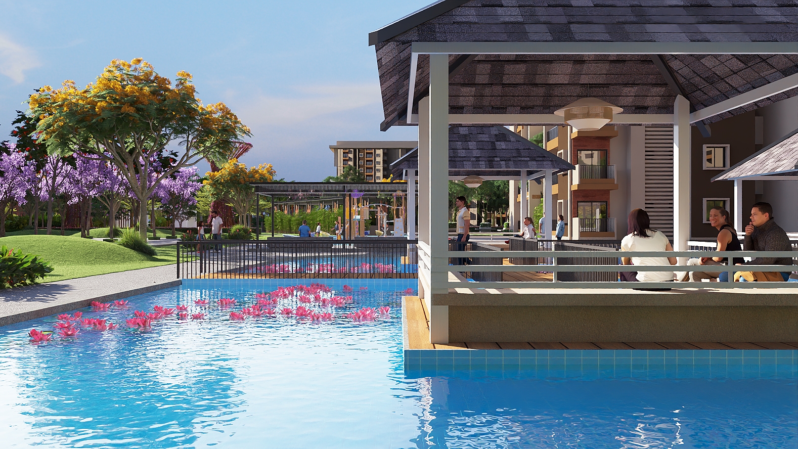 NPS Natures Nest Lotus Pool Clubhouse Lifestyle Kanamangala East Bangalore