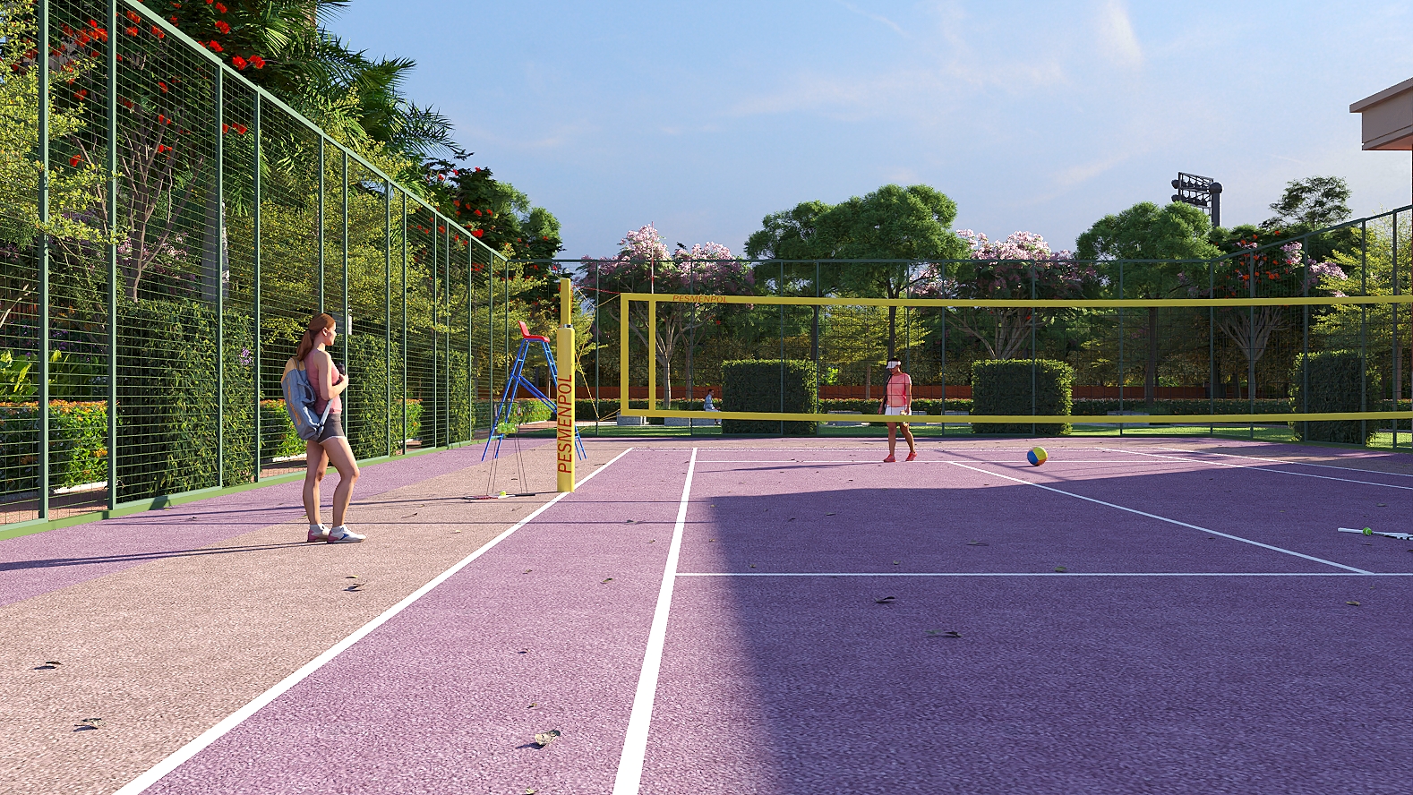 NPS Natures Nest Tennis Volleyball Court East Bangalore